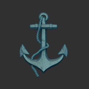 Classic Rope Anchor - Weathered